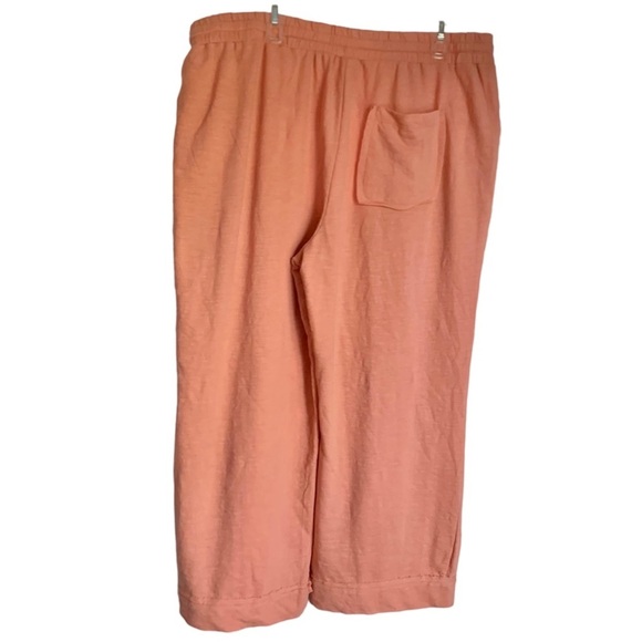 Wonderly Peach Tie-waist Cropped Wide Leg Pants - Picture 8 of 8